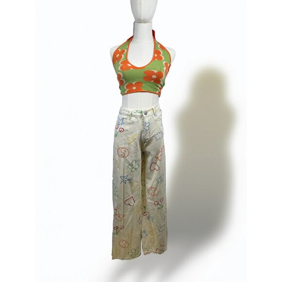 THE DOODLE DENIM PANTS - Picture 2 of 3